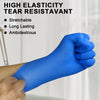 100 Pcs Disposable Nitrile Gloves, Latex-Free & Powder-Free Non-Sterile Food Safe Cleaning Glove